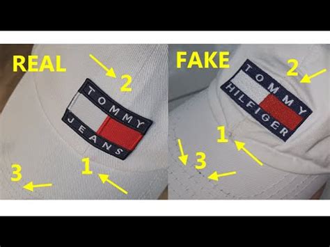 tommy hilfiger cap original vs fake|tommy hilfiger base ball caps.